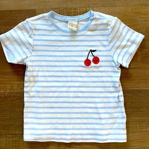 H&M striped tee with cherries 🍒